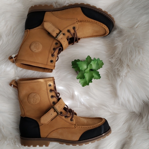 tan polo boots